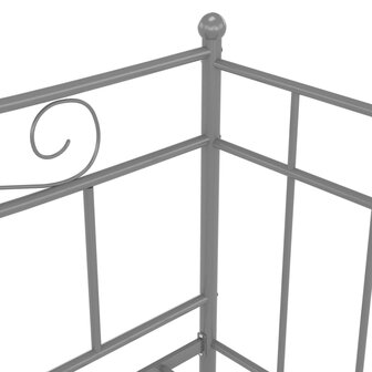 Slaapbankframe metaal grijs 90x200 cm 7