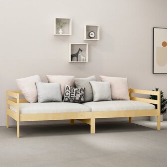 Slaapbank massief grenenhout 90x200 cm 3