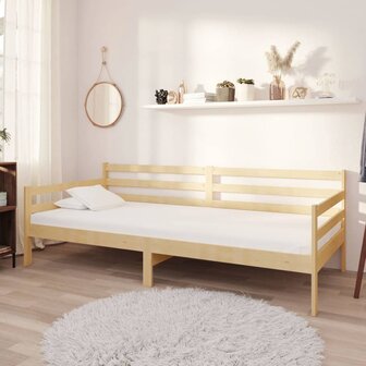 Slaapbank massief grenenhout 90x200 cm 1