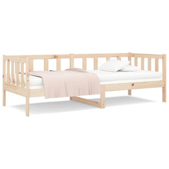 Slaapbank zonder matras 90x190 cm massief grenenhout 2