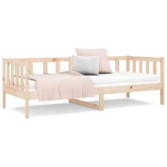 Slaapbank zonder matras 90x190 cm massief grenenhout 5