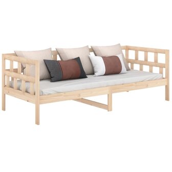 Slaapbank massief grenenhout 90x200 cm 3