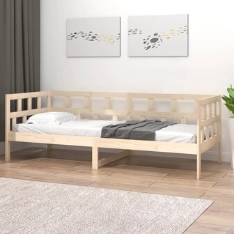 Slaapbank massief grenenhout 90x200 cm 4