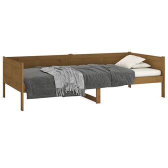 Slaapbank massief grenenhout honingbruin 80x200 cm 3