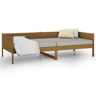 Slaapbank massief grenenhout honingbruin 80x200 cm 8