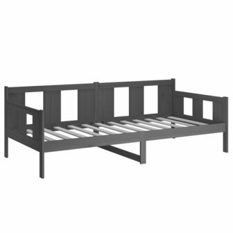 Slaapbank massief grenenhout grijs 80x200 cm 6