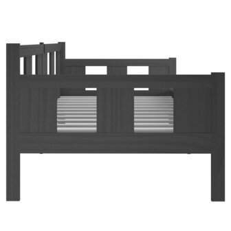 Slaapbank massief grenenhout grijs 80x200 cm 8