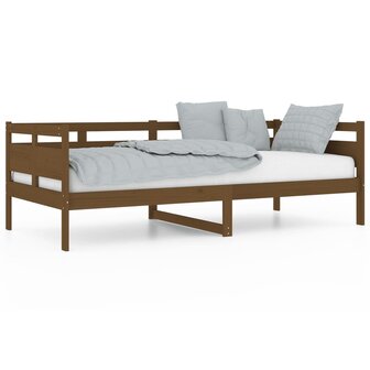 Slaapbank massief grenenhout honingbruin 90x200 cm 2