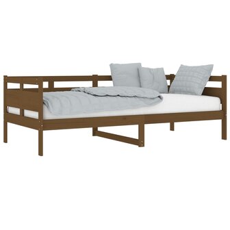 Slaapbank massief grenenhout honingbruin 90x200 cm 3