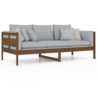 Slaapbank massief grenenhout honingbruin 90x200 cm 7