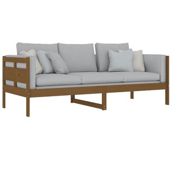 Slaapbank massief grenenhout honingbruin 80x200 cm 8