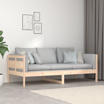 Slaapbank massief grenenhout 90x190 cm 9