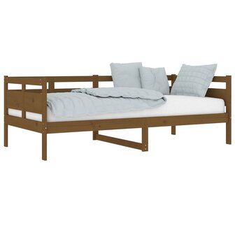 Slaapbank massief grenenhout honingbruin 90x190 cm 3