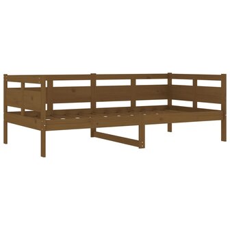 Slaapbank massief grenenhout honingbruin 90x190 cm 4