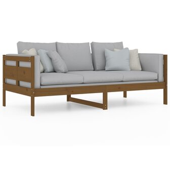 Slaapbank massief grenenhout honingbruin 90x190 cm 7
