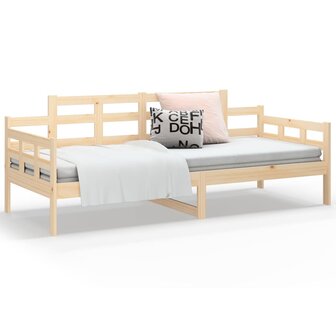 Slaapbank 90x200 cm massief grenenhout 7