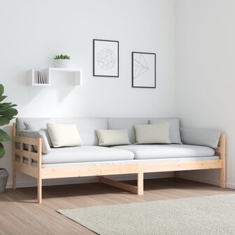 Slaapbank 90x200 cm massief grenenhout 4
