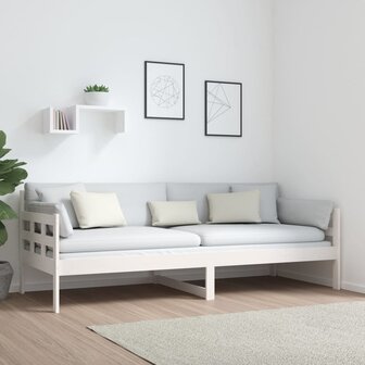 Slaapbank massief grenenhout wit 80x200 cm 4