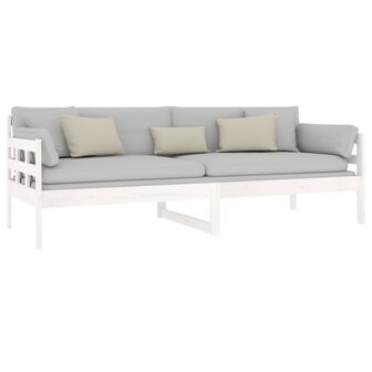 Slaapbank massief grenenhout wit 80x200 cm 6