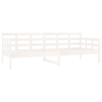 Slaapbank massief grenenhout wit 80x200 cm 7