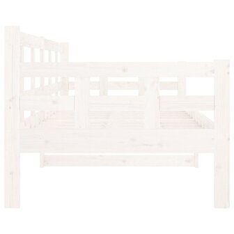 Slaapbank massief grenenhout wit 80x200 cm 9