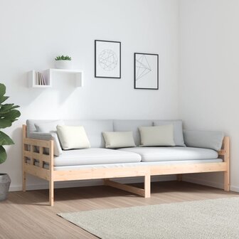 Slaapbank massief grenenhout 90x190 cm 4