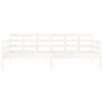 Slaapbank massief grenenhout wit 90x190 cm 8
