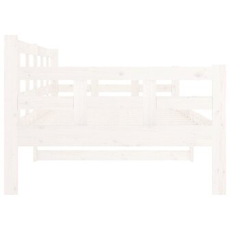 Slaapbank massief grenenhout wit 90x190 cm 9