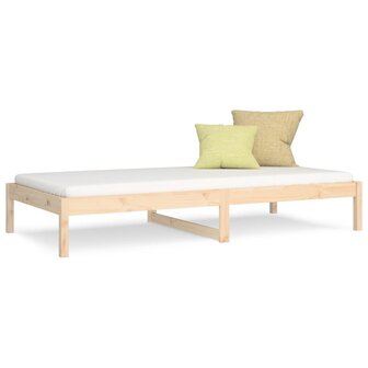 Slaapbank zonder matras 90x200 cm massief grenenhout 2