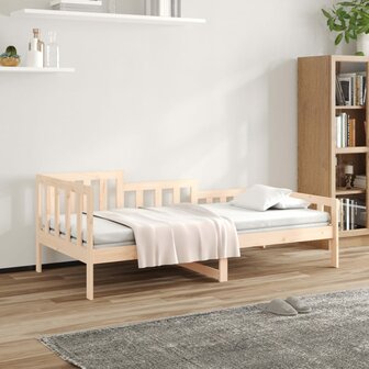 Slaapbank zonder matras 90x200 cm massief grenenhout 1