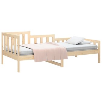 Slaapbank zonder matras 90x200 cm massief grenenhout 3