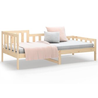 Slaapbank zonder matras 90x200 cm massief grenenhout 5
