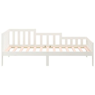 Slaapbank zonder matras 90x190 cm massief grenenhout wit 8