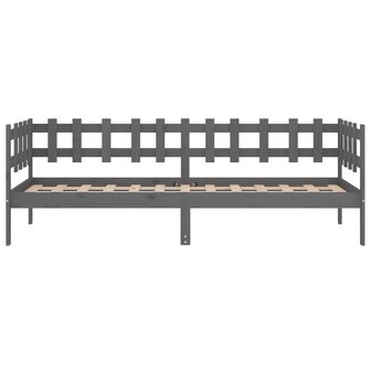 Slaapbank 80x200 cm massief grenenhout grijs 8