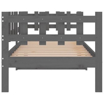 Slaapbank 80x200 cm massief grenenhout grijs 9