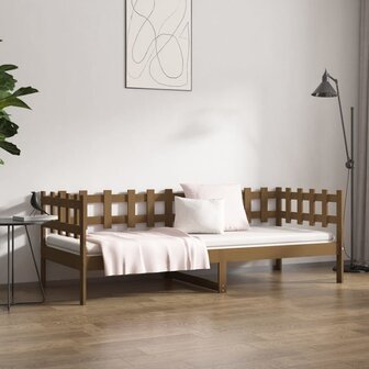 Slaapbank 80x200 cm massief grenenhout honingbruin 4