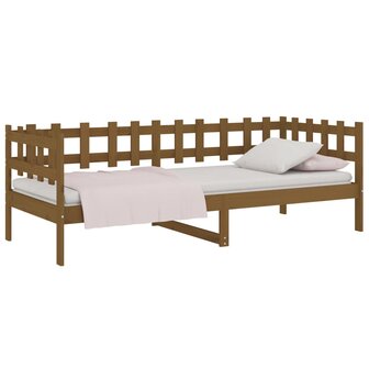 Slaapbank 90x200 cm massief grenenhout honingbruin 3