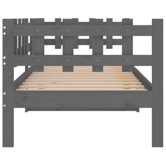 Slaapbank 90x190 cm massief grenenhout grijs 9