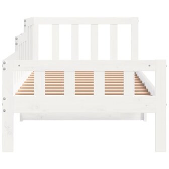 Slaapbank zonder matras 80x200 cm massief grenenhout wit 6