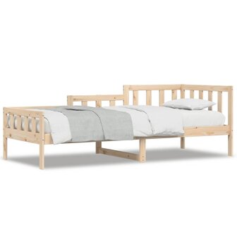 Slaapbank zonder matras 90x190 cm massief grenenhout 2