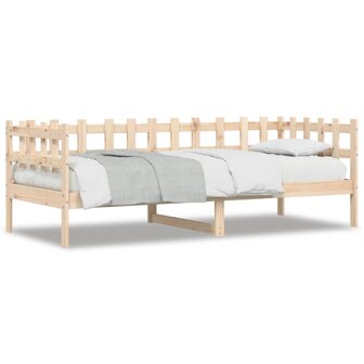 Slaapbank zonder matras 90x190 cm massief grenenhout 2