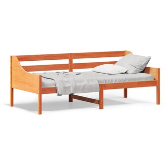 Slaapbank zonder matras 80x200 cm massief grenenhout wasbruin 2