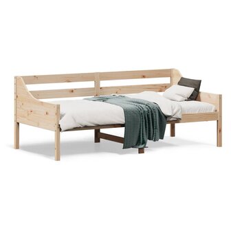 Slaapbank zonder matras 90x190 cm massief grenenhout 2