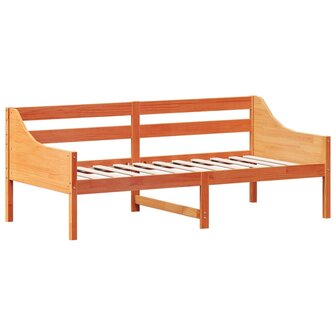 Bedbank zonder matras wasbruin 75x190 cm massief grenenhout 3