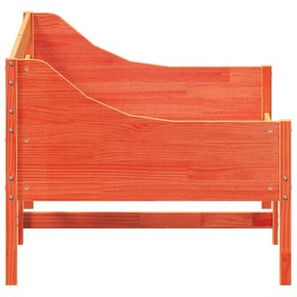 Bedbank zonder matras wasbruin 75x190 cm massief grenenhout 5
