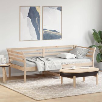 Slaapbank zonder matras 80x200 cm massief grenenhout 1