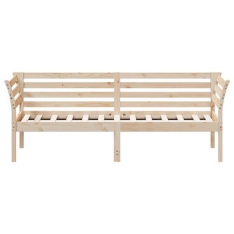 Slaapbank zonder matras 75x190 cm massief grenenhout 4