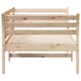 Slaapbank zonder matras 75x190 cm massief grenenhout 5
