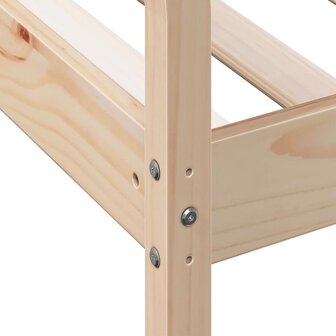 Slaapbank zonder matras 75x190 cm massief grenenhout 7