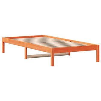 Slaapbank zonder matras 90x190 cm massief grenenhout wasbruin 6